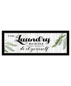 The Laundry Room Black and Brown Framed Print Laundry Wall Art