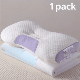 YBZ 3D Knitted Cotton Massage Pillow 1pack (Color: Purple)