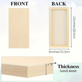 20 Rectangular Painting Boards (Option: 20pcs)